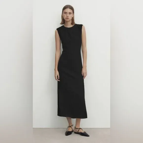 【Massimo Dutti】Low cut back knee length Dress s-l1200.jpg